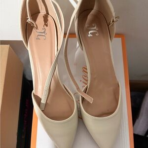Elegant Cream Women's Heels